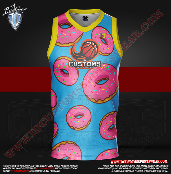 Custom Basketabll Jersey Full Sublimated Team Name/Numbers Double