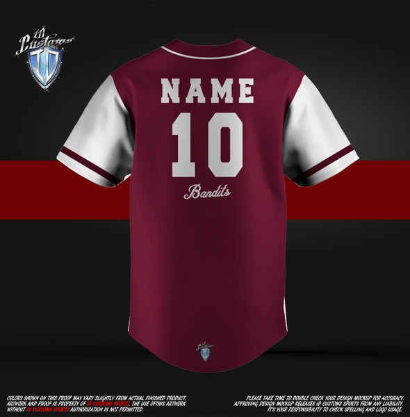 Bandits Custom Baseball Jerseys