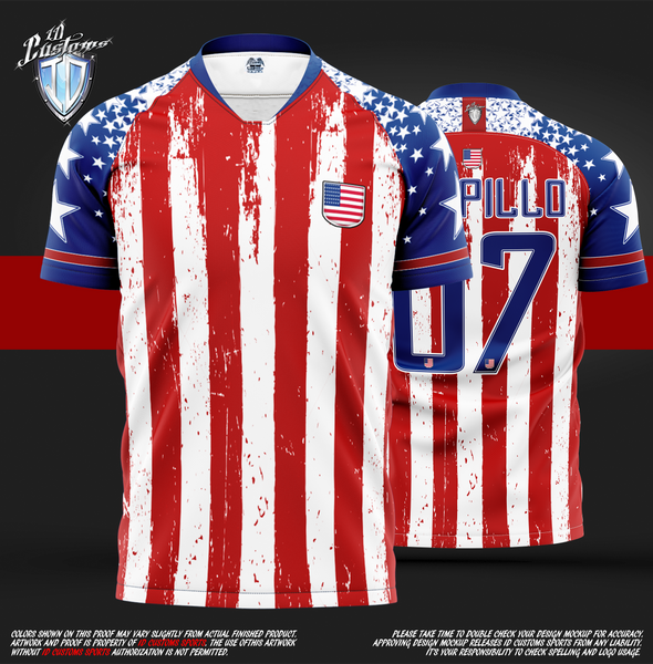 Custom Red White-Black Sublimation Long Sleeve Fade Fashion Soccer Uniform  Jersey in 2023