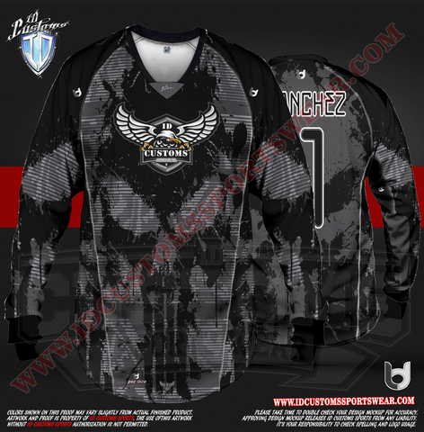 206 Punish them Black Paintball Pro Shirt