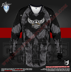 206 Punish them Black Paintball Pro Shirt