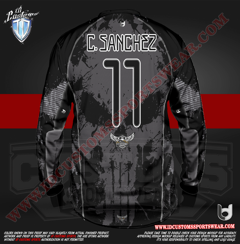 206 Punish them Black Paintball Pro Shirt