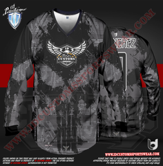 206 Punish them Black Reg Paintball Shirt