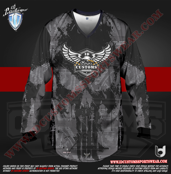 206 Punish them Black Reg Paintball Shirt