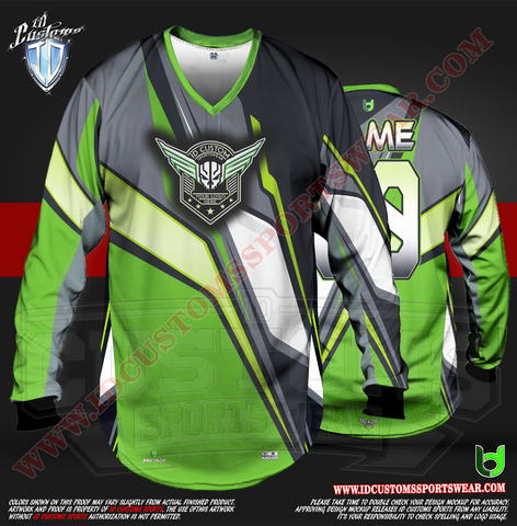 165 Green pro Reg Paintball Shirt