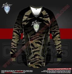 Custom Sports Wear Semi Pro Paintball Custom Sublimated Jersey Semi Pro Paintball Shirt Texas United States ID Custom Sports Wear Pro Paintball Full Custem Sublimated Jersey Reg Paintball Pro Paintball The Tiger Paintball Pro Shirt