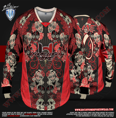 Custom Sports Wear Semi Pro Paintball Custom Sublimated Jersey Semi Pro Paintball Shirt Texas United States ID Custom Sports Wear Pro Paintball Full Custem Sublimated Jersey Reg Paintball Pro Paintball Day of The Dead Reg Paintball Shirt