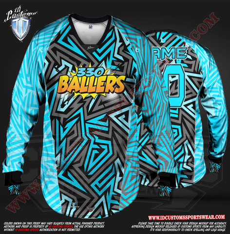 Buy Jersey Design - Blue and Black Checked Football Jersey Design