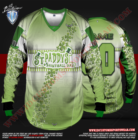 154 Saint Patrick's Day Paintball Pro Shirt