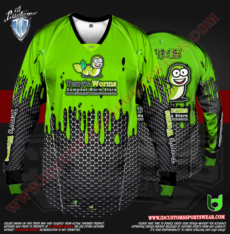 Terrys Worm Paintball Pro Shirt