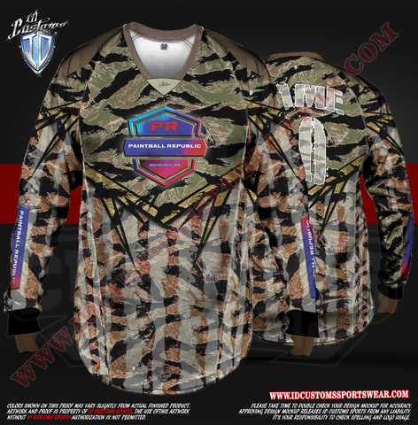 Paintball Republic USA Camo Paintball Pro Shirt