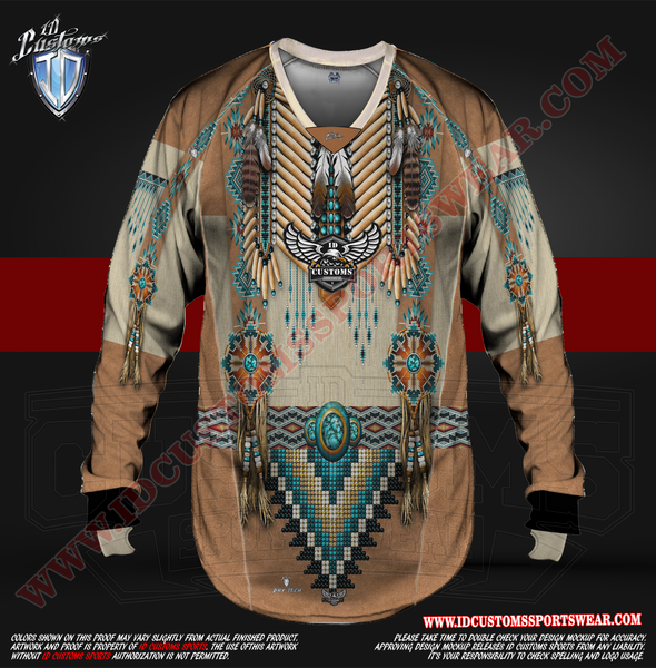 144 Native American Paintball Pro Shirt