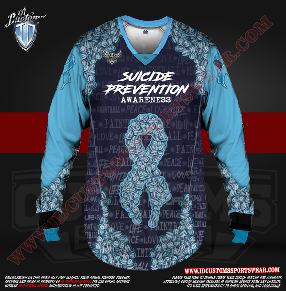 Custom Sports Wear Semi Pro Paintball Custom Sublimated Jersey Semi Pro Paintball Shirt Texas United States ID Custom Sports Wear Pro Paintball Full Custem Sublimated Jersey Reg Paintball Pro Paintball Suicide Prevention Paintball Pro Shirt