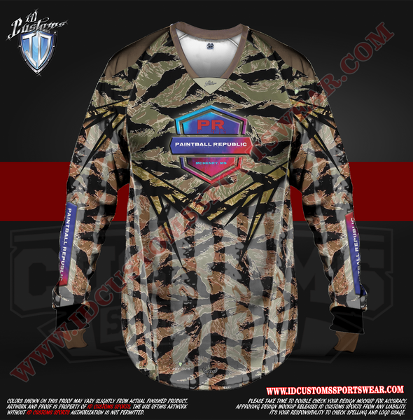 Paintball Republic USA Camo Paintball Pro Shirt