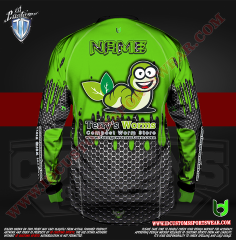 Terrys Worm Paintball Pro Shirt