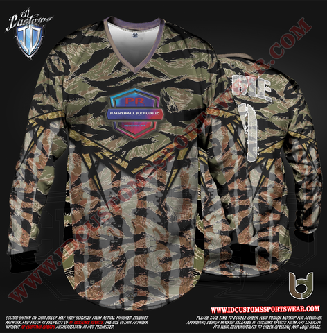 Paintball Republic USA 3 Reg Paintball Shirt Camo