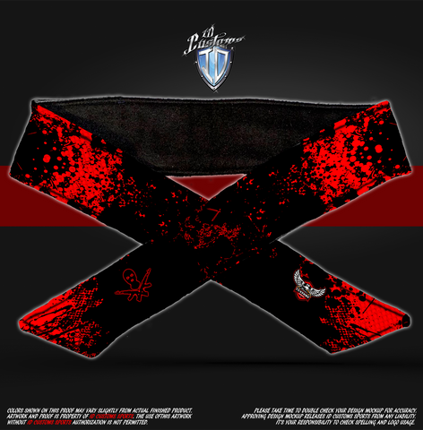 Savages Paintball Red Pro Shirt and HeadBand