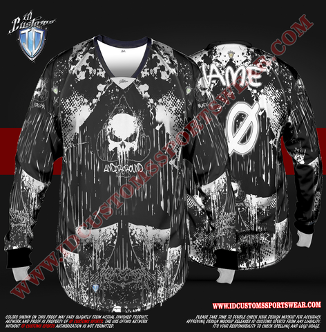 make a paintball custom jersey design for sublimation