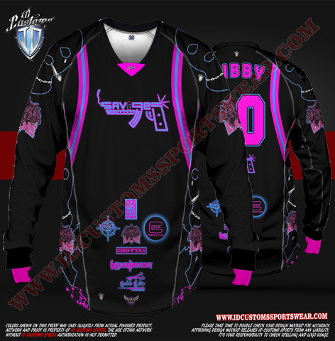 ID Custom Sports Wear Pro Paintball Custom Sublimated Jersey Pro Paintball Shirt 