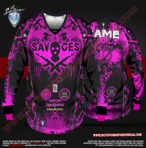 ID Custom Sports Wear Pro Paintball Custom Sublimated Jersey Pro Paintball Shirt 