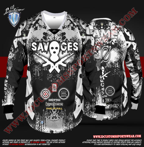 Savages Paintball W Pro Shirt and HeadBand