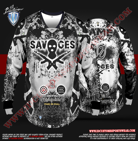 Savages Paintball Pro Shirt and HeadBand