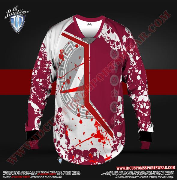 The Gladiator ID Custom Sports Wear Semi Pro Paintball Custom Sublimated Jersey Semi Pro Paintball Shirt Texas United States