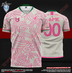  Hardkor Sports Personalized Football Jersey Pink Mesh